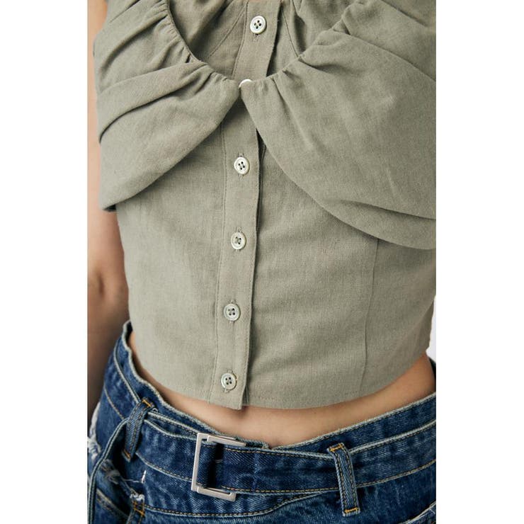 LAYERED GATHERED ブラウス | MOUSSY OUTLET | 詳細画像21 