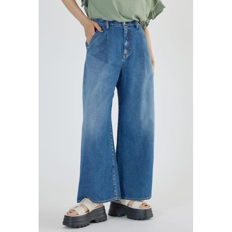 BLU | タックデニム | RODEO CROWNS WIDE BOWL