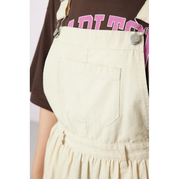 ロデオクラウンズ ティアードオーバーオールスカート ランダム