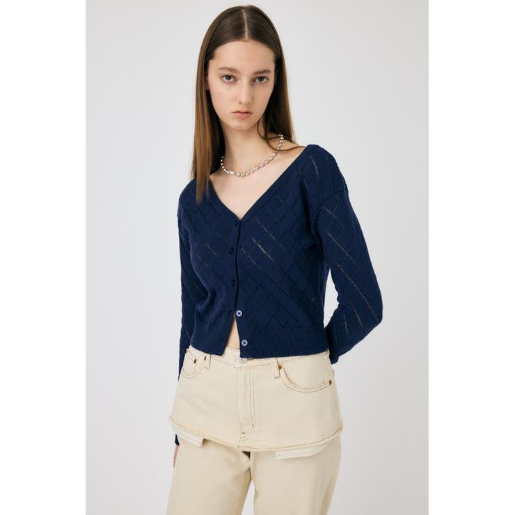 EYELET ニットカーディガン | MOUSSY OUTLET | 詳細画像23 