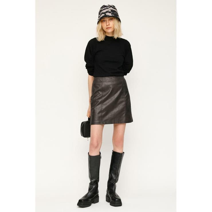 VEGAN LEATHER SHORT スカート[品番：BJLW0020875]｜SLY OUTLET