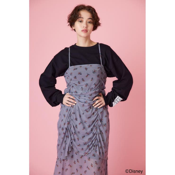 柄GRY5 | (ミッキー＆ミニー)シアーワンピース | RODEO CROWNS WIDE BOWL