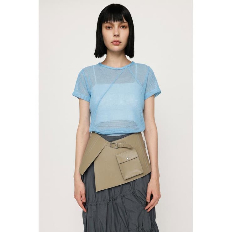 L/BLU1 | SHEER MESH Tシャツ | SLY OUTLET