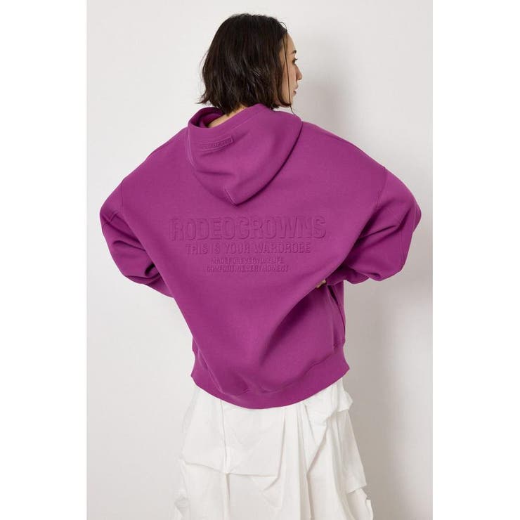 PUR | エンボス W-ZIP ビッグ パーカー | RODEO CROWNS WIDE BOWL