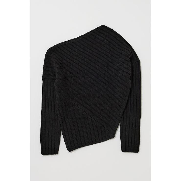ASYMMETRY RIB ニット | MOUSSY OUTLET | 詳細画像1 