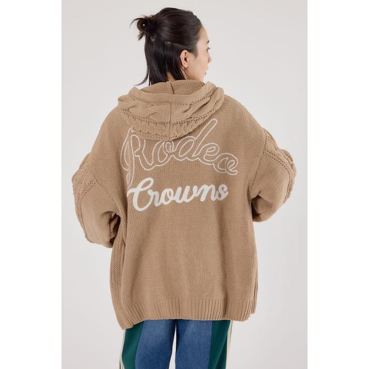 BEG | モールニットトッパーカーディガン | RODEO CROWNS WIDE BOWL