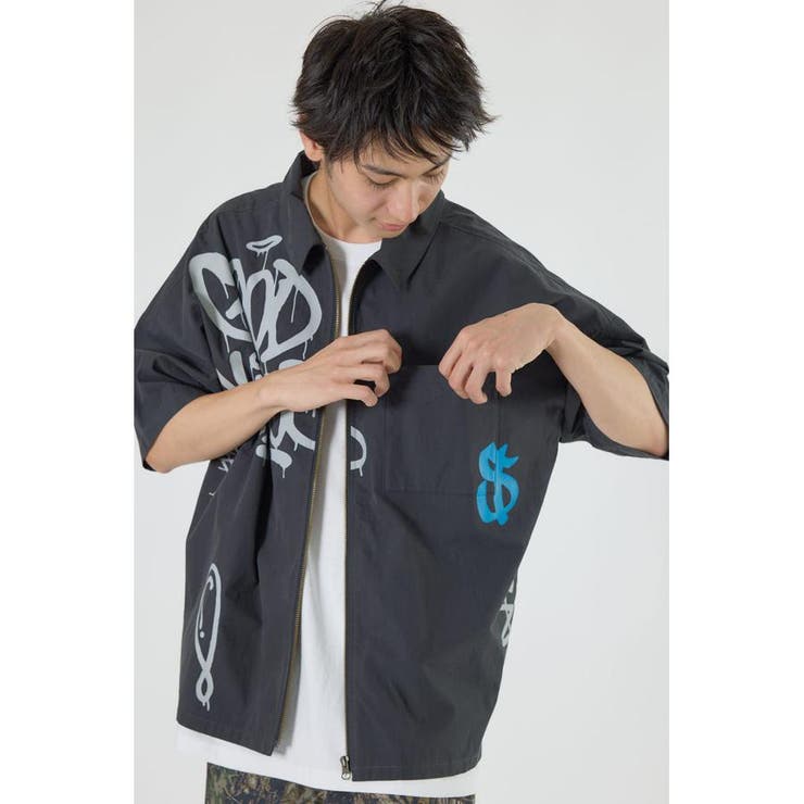 グラフィティーZIPシャツ | RODEO CROWNS WIDE BOWL | 詳細画像3 