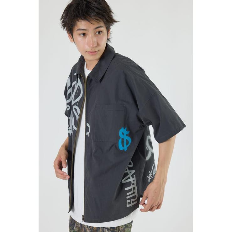 グラフィティーZIPシャツ | RODEO CROWNS WIDE BOWL | 詳細画像4 