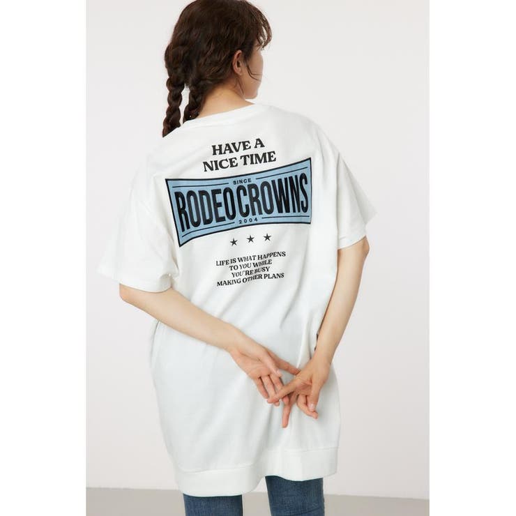 Oblong Logo デニムアップリケTワンピース | RODEO CROWNS WIDE BOWL | 詳細画像3 