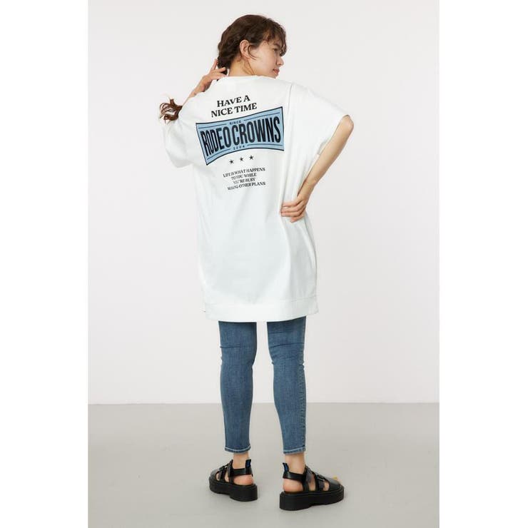 Oblong Logo デニムアップリケTワンピース | RODEO CROWNS WIDE BOWL | 詳細画像5 