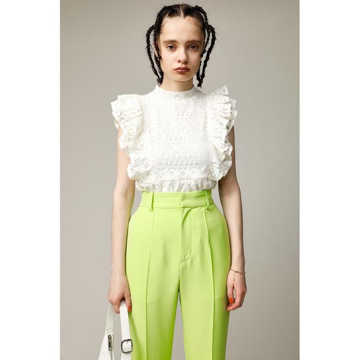 【PAF】ベージュ 5.0+ トップス SLY | FRILL PUFF CUT トップス (Tシャツ・カットソー(半袖