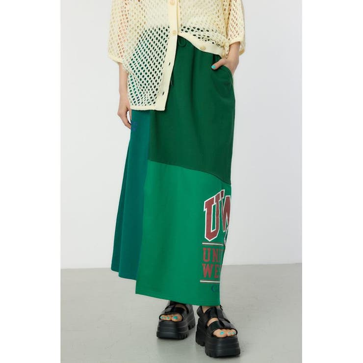 柄GRN5 | カスタムリメイクスカート | RODEO CROWNS WIDE BOWL