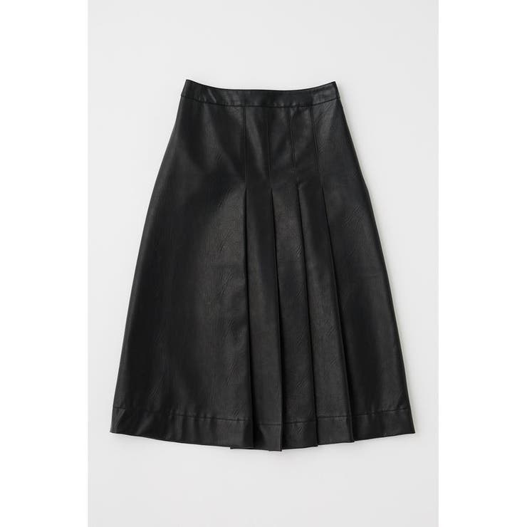 F/LEATHER TUCKED ミディスカート | MOUSSY OUTLET | 詳細画像6 