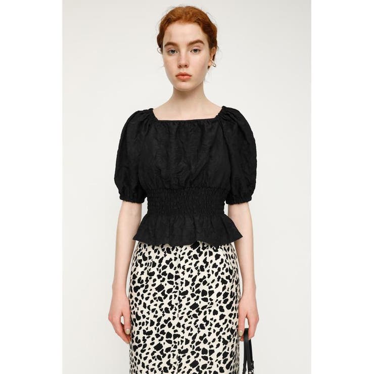 BLK | WAIST SHIRRING PUFF トップス | SLY OUTLET