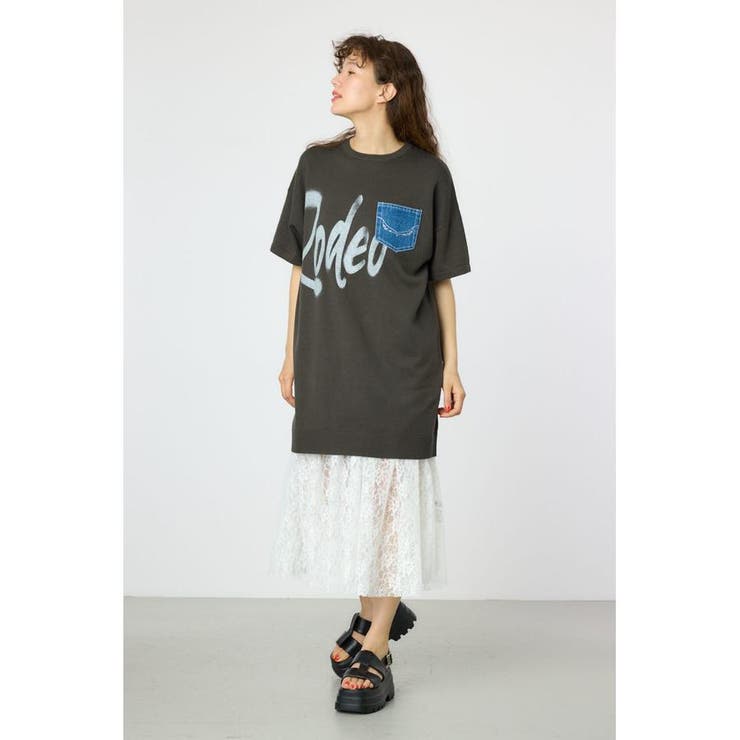 スプレーロゴニットワンピース | RODEO CROWNS WIDE BOWL | 詳細画像32 