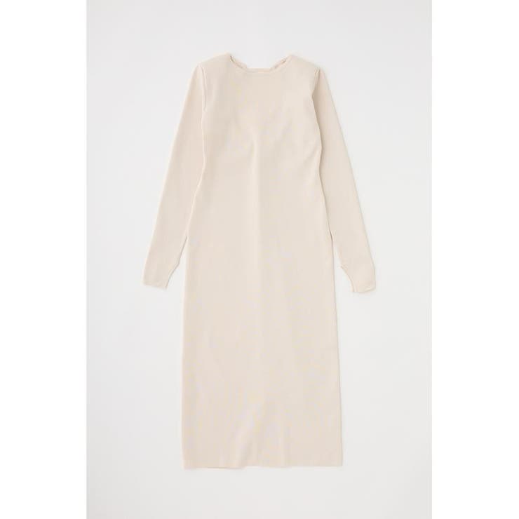 IVOY3 | バックオープンニットワンピース リサイクルポリエステル使用 | MOUSSY OUTLET