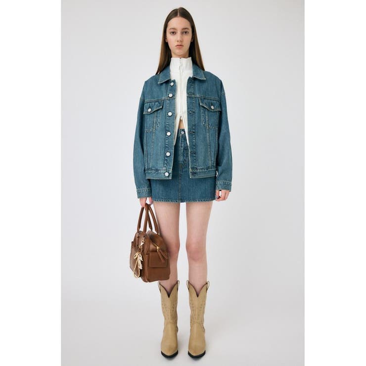 L/BLU1 | TINTED DENIM ミニスカート | MOUSSY OUTLET