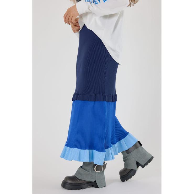 A-LIGHT フリル切替ニットスカート | RODEO CROWNS WIDE BOWL | 詳細画像17 