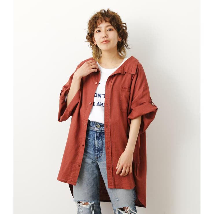 オーバーリネンシャツ | RODEO CROWNS WIDE BOWL | 詳細画像1
