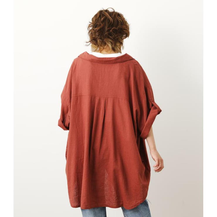 オーバーリネンシャツ | RODEO CROWNS WIDE BOWL | 詳細画像4