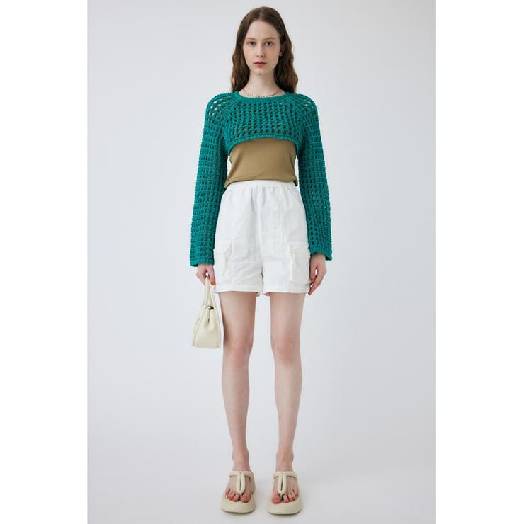 GRN | CROCHET BOLERO ニット | MOUSSY OUTLET