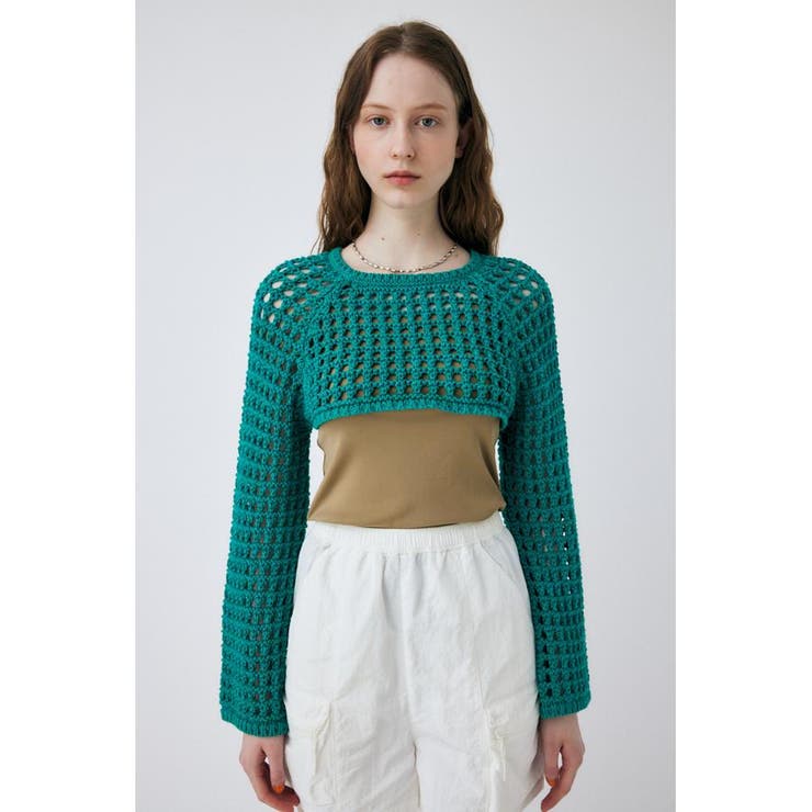 CROCHET BOLERO ニット | MOUSSY OUTLET | 詳細画像1 