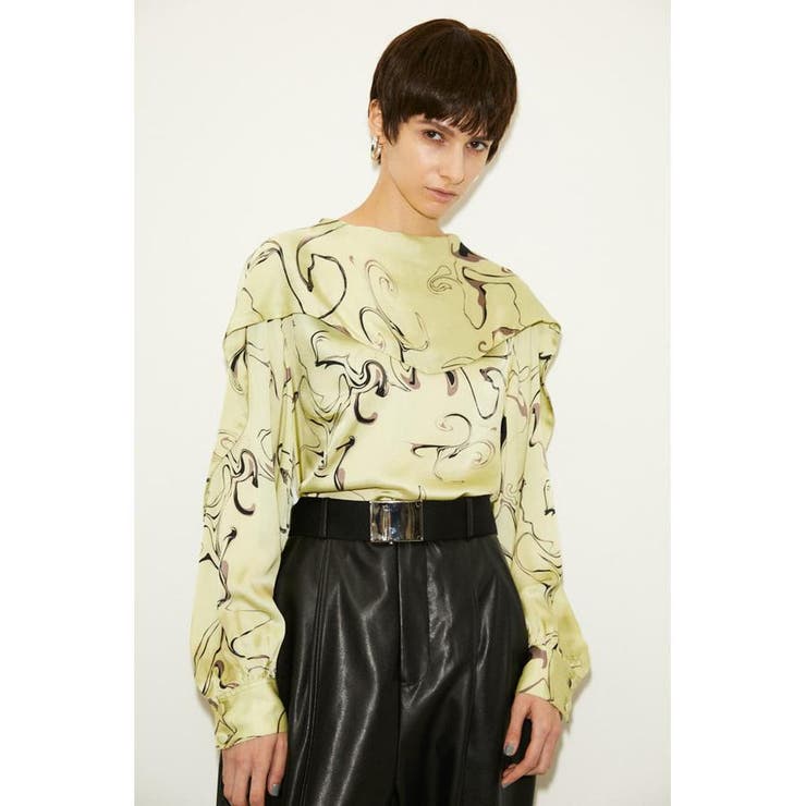 MARBLING TIE ブラウス | SLY OUTLET | 詳細画像10