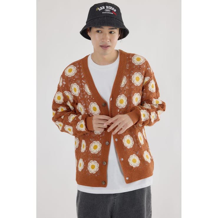 クロシェフラワーニットカーディガン | RODEO CROWNS WIDE BOWL | 詳細画像21