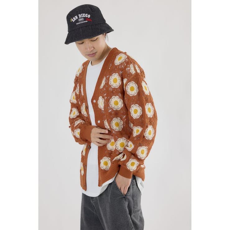 クロシェフラワーニットカーディガン | RODEO CROWNS WIDE BOWL | 詳細画像23 