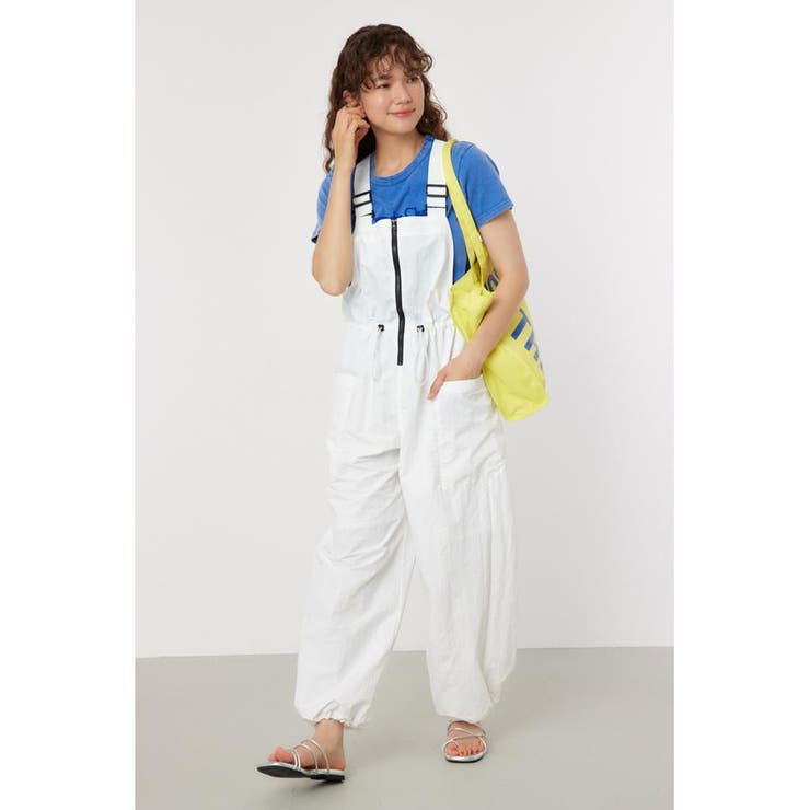 IVOY3 | ウエストシャーリング ナイロンサロペット | RODEO CROWNS WIDE BOWL