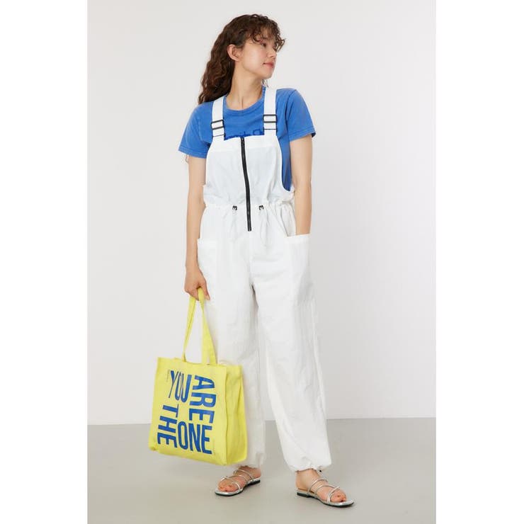 ウエストシャーリング ナイロンサロペット | RODEO CROWNS WIDE BOWL | 詳細画像1 