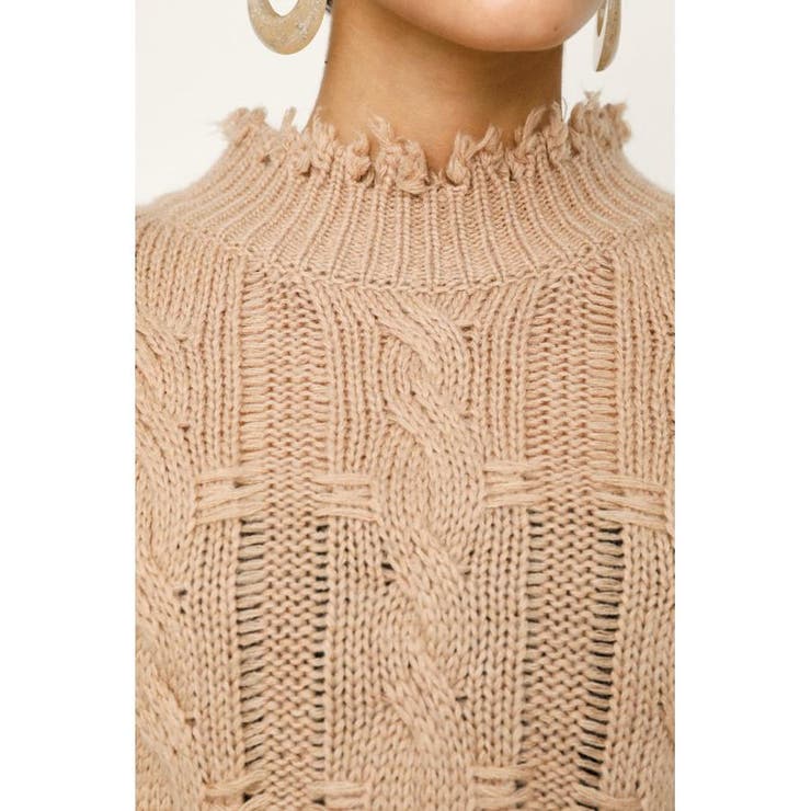 DAMAGED WOOL MIX LOOSE トップス | SLY OUTLET | 詳細画像24 