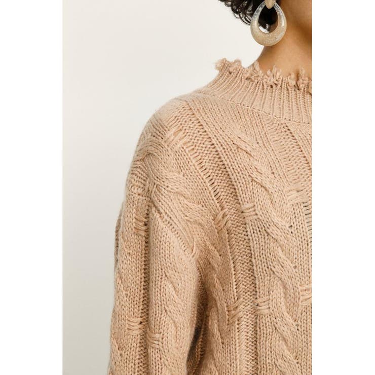 DAMAGED WOOL MIX LOOSE トップス | SLY OUTLET | 詳細画像25 