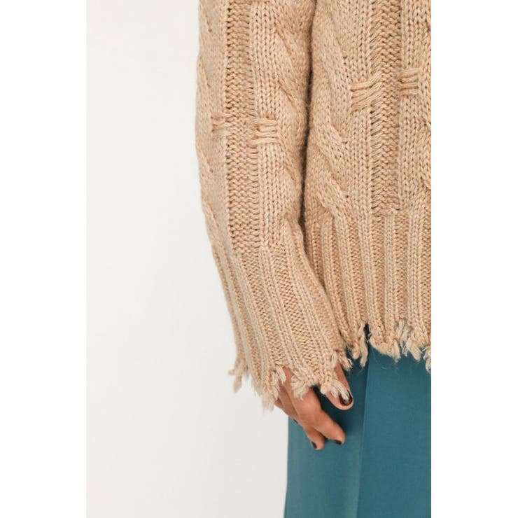 DAMAGED WOOL MIX LOOSE トップス | SLY OUTLET | 詳細画像26 