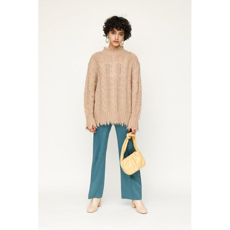 DAMAGED WOOL MIX LOOSE トップス | SLY OUTLET | 詳細画像19 