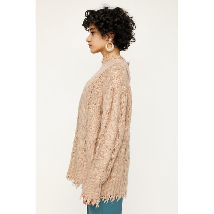 DAMAGED WOOL MIX LOOSE トップス | SLY OUTLET | 詳細画像22 