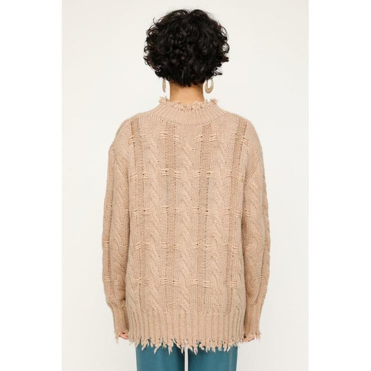 DAMAGED WOOL MIX LOOSE トップス | SLY OUTLET | 詳細画像23 