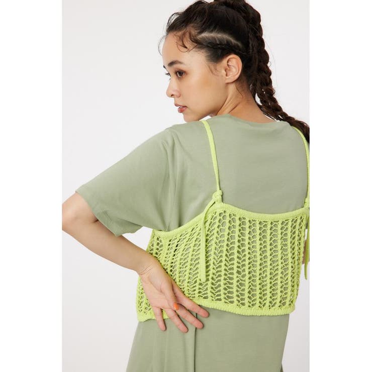 ラメニットメッシュビスチェ | RODEO CROWNS WIDE BOWL | 詳細画像9 