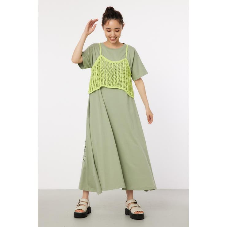 ラメニットメッシュビスチェ | RODEO CROWNS WIDE BOWL | 詳細画像10 