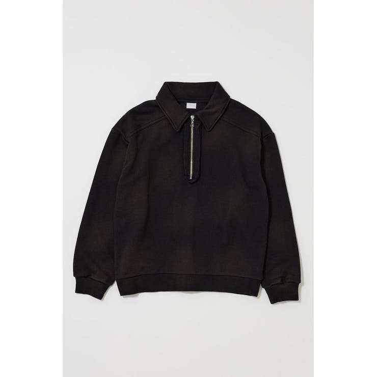 L/BLK1 | HALF ZIP SWEAT POLO プルオーバー | MOUSSY OUTLET