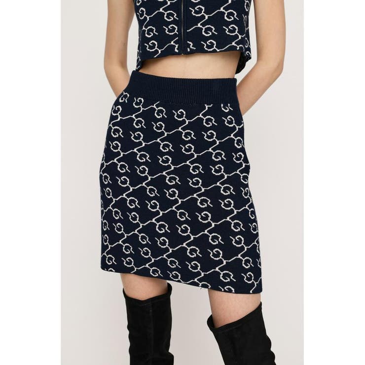 MONOGRAM JACQUARD ショートスカート | SLY OUTLET | 詳細画像9 