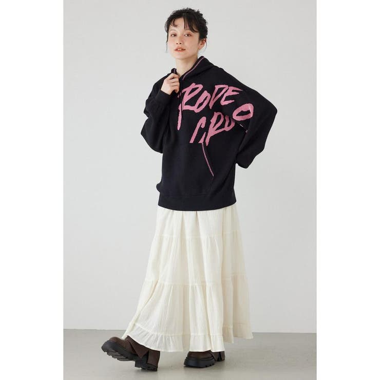 スウェットライクフロントロゴニットフーディー | RODEO CROWNS WIDE BOWL | 詳細画像4 