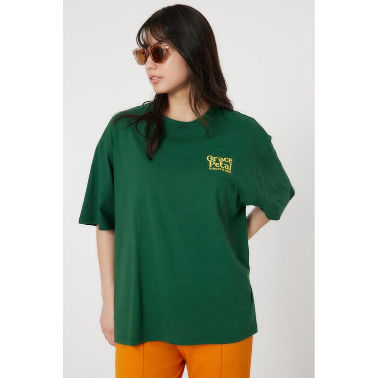 D/GRN3 | GRACE PETAL Tシャツ | RODEO CROWNS WIDE BOWL