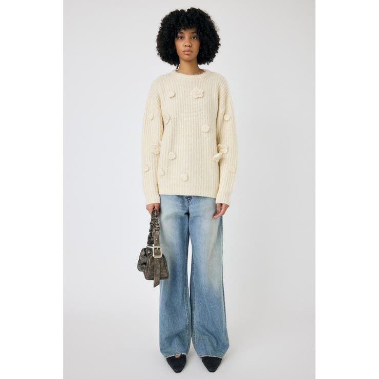 FLORAL MOTIF OVER セーター | MOUSSY OUTLET | 詳細画像3 