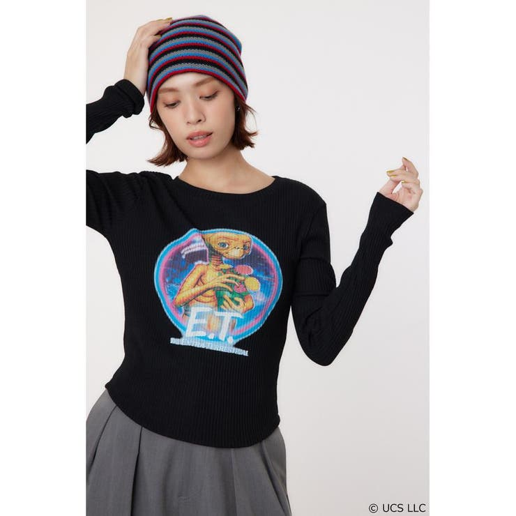 BLK | (E.T.)リブトップス | RODEO CROWNS WIDE BOWL