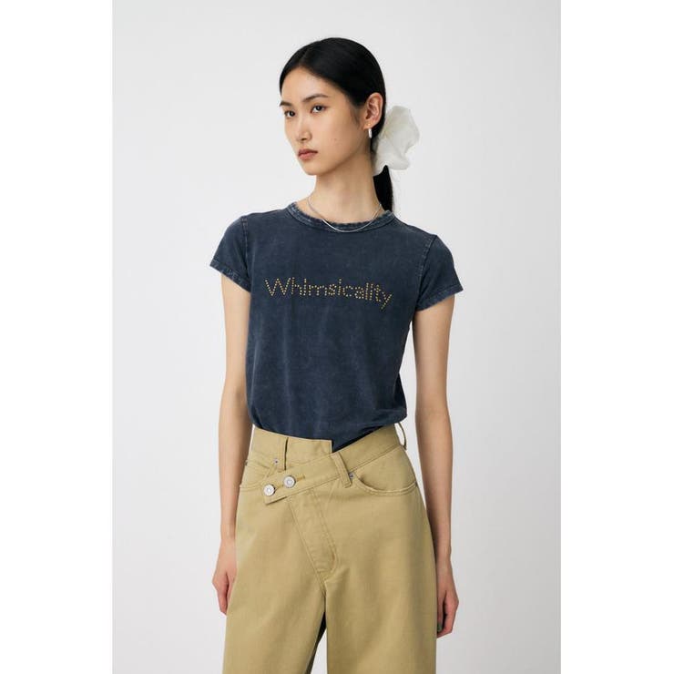 L/BLK1 | STUDS LOGO TEE | MOUSSY OUTLET