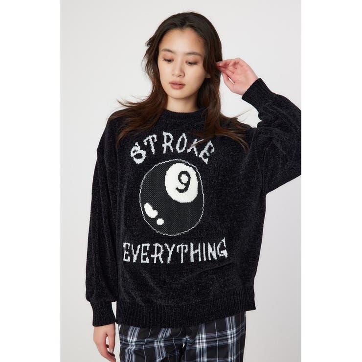 BLK | 9ball ニット トップス | RODEO CROWNS WIDE BOWL