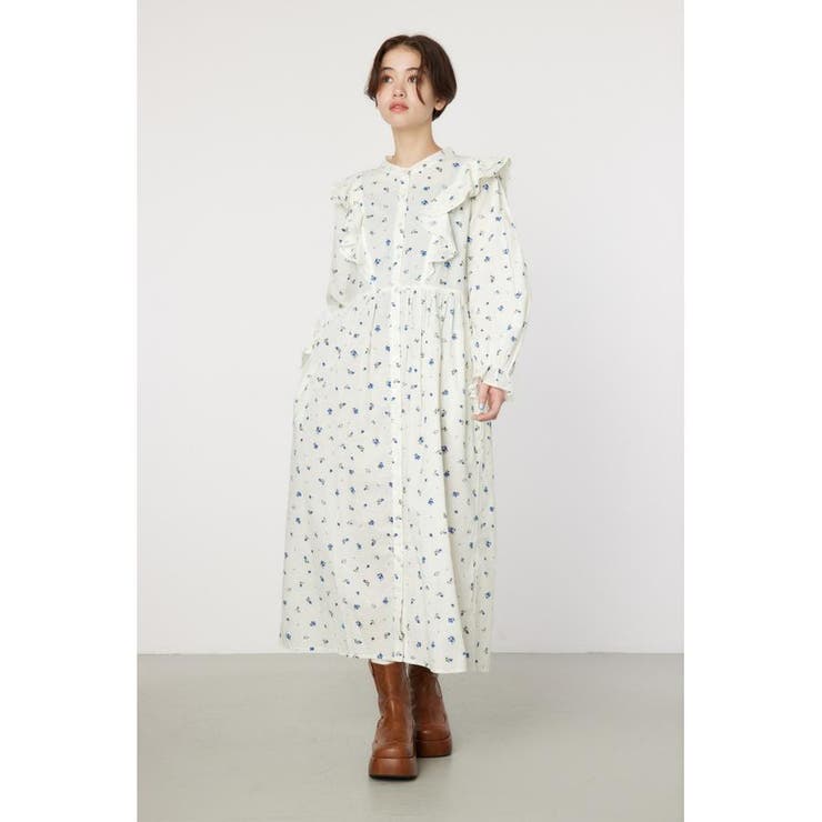 フラワーパターンフリルワンピース | RODEO CROWNS WIDE BOWL | 詳細画像2 