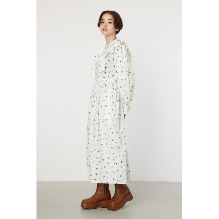 フラワーパターンフリルワンピース | RODEO CROWNS WIDE BOWL | 詳細画像3 