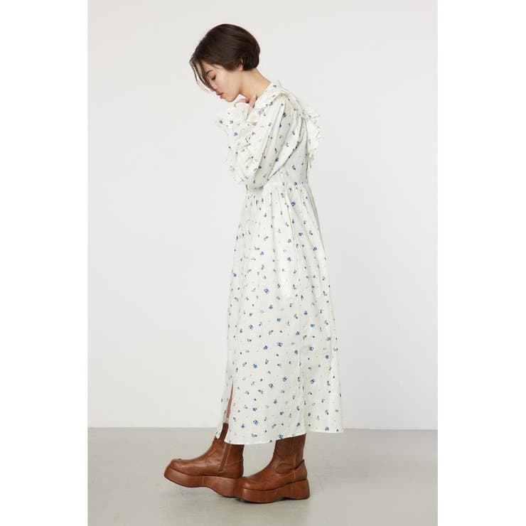 フラワーパターンフリルワンピース | RODEO CROWNS WIDE BOWL | 詳細画像4 